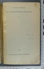 296.12 CARL : Das gesetzestreue Judentum  (1936)