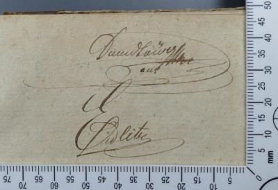 - (Löwy, David), Von Hand: Exlibris, Name; 'David Löwy
aus Eidlitz
David Löwy
Eidlitz David Lowy'. 