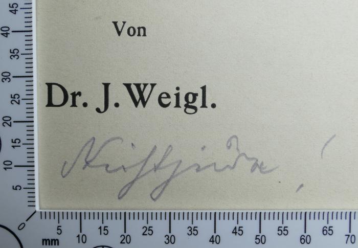 -, Von Hand: Notiz; 'Nichtjude !'