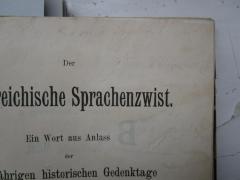 - (Münz, Sigmund;Fischhof, Adolf), Von Hand: Widmung, Name; 'Dem Herrn Dr. Sigmund Münz [...] [Fischhof]'. 