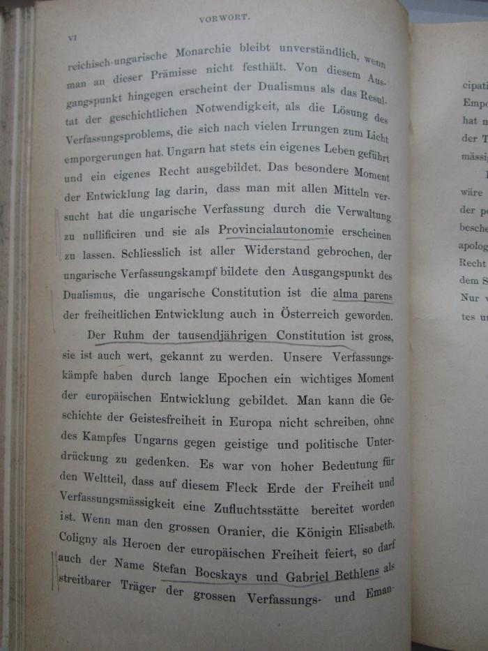  Geschichte Österreichs von 1848-1890 : Skizze mit besonderer Berücksichtigung der Verfassungsentwickelung (1891);- (Münz, Sigmund), Von Hand: Annotation. 