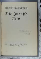 296.133.2 BARB : Die Judasse Jesu (1928)
