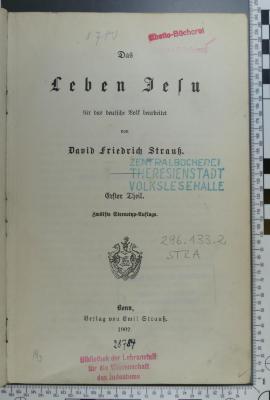 296.133.2 STRA : Das Leben Jesu (1902)