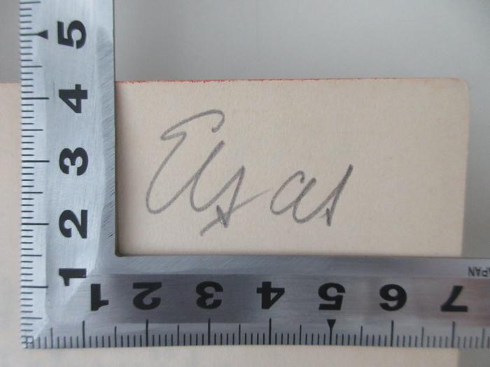 18/81/21023(5)/1 : Handbuch für Betriebsräte in Gemeinde- und Staatsbetrieben (1929);- (Elsas, Fritz Dr.), Von Hand: Name; 'Elsas'.  (Prototyp)