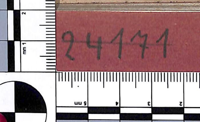 - (NSDAP-Gauarchiv und -museum Südhannover-Braunschweig), Von Hand: Signatur; '24171'. 