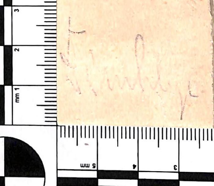 - (Dinklage[?]), Von Hand: Name; 'Dinklage[?]'. 