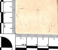 - (Dinklage[?]), Von Hand: Name; 'Dinklage[?]'. 