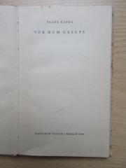 Db 619 (ausgesondert) : Vor dem Gesetz (1934)