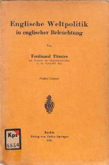 Kps 5534 : Englische Weltpolitik in englischer Beleuchtung (1915)