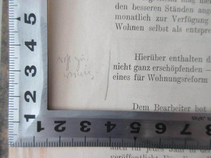 94/2022/46000 : Die soziale Lage der deutschen Hochschulstudentenschaft Prags unter besonderer Berücksichtigung ihrer Wohnverhältnisse. (1912);-, Von Hand: Annotation; '[...]'