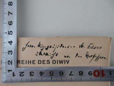 Cp 24 : Reform in den städtischen Verwaltungen : Materialsammlung (1930);- (Löser, [?];Couvé, [?]), Von Hand: Widmung; 'Herrn Vizepräsidenten Dr. Elsas überreicht von den Verfassern.'. 