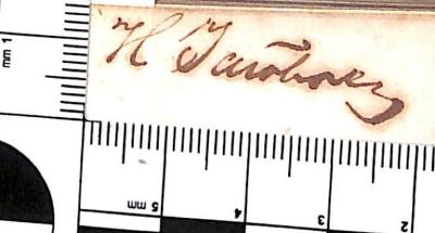 - (Jairberg[?], H.), Von Hand: Name; 'H Jairberg[?]'. 
