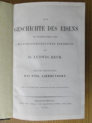 1 T 27-3 : Die Geschichte des Eisens in technischer und kulturgeschichtlicher Beziehung. Abt. 3 (1897)