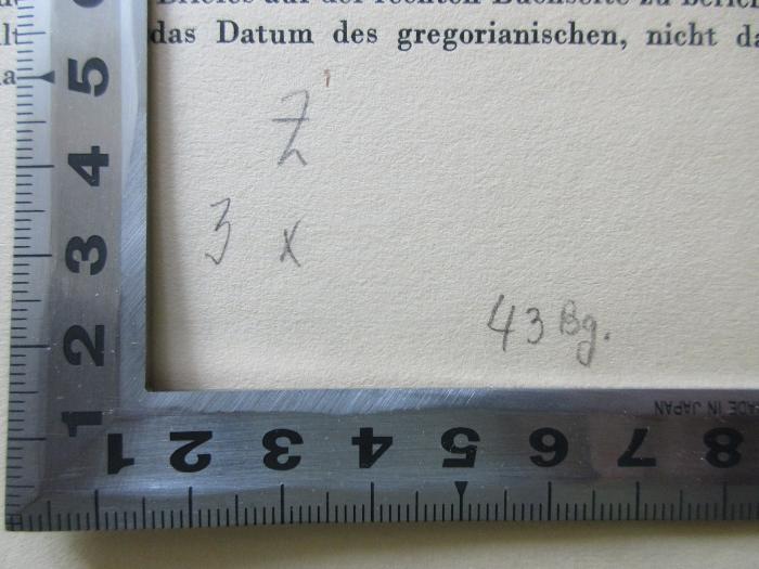 1 C 99-4 : Briefwechsel, Denkschriften und Aufzeichnungen. Bd. 4 (1933);-, Von Hand: Buchbinder; '3 x 43 Bg.'