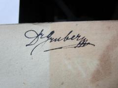 - (Gruber, [?]), Von Hand: Autogramm, Name; 'Dr. Gruber[?]'. 