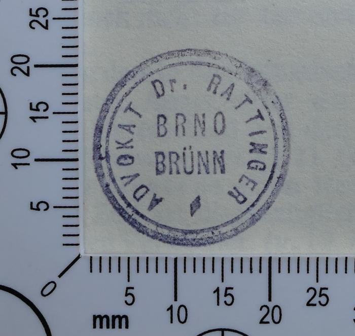 Stempel auf letzter Seite