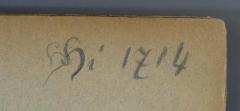 - (Landesrabbinerschule Franz Joseph in Budapest, Bibliothek), Von Hand: Signatur; 'hi 1714 [hhi 1714?]'. 