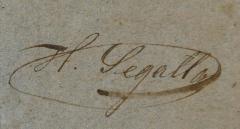 - (Segalla, H.), Von Hand: Exlibris, Name; 'H. Segalla'. 