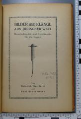 296.782 EINS : Bilder und Klänge aus jüdischer Welt : Unterhaltendes und Belehrendes für die Jugend  (1925)