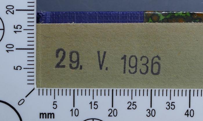 -, Stempel: Datum; '29. V. 1936'