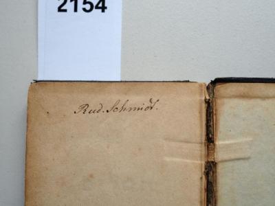- (Schmidt, Rud.), Von Hand: Autogramm, Name; 'Rud. Schmidt'. 