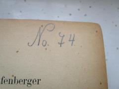 - (Kahn, Jacob;Kahn, Käthe), Von Hand: Exemplarnummer; 'No. 74'. 
