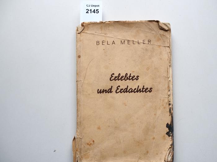  Erlebtes und Erdachtes. (1937)