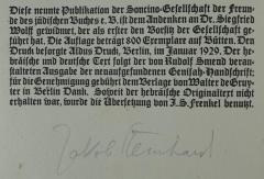 - (Steinhardt, Jakob), Von Hand: Autogramm, Name; 'Jakob Steinhardt'. 