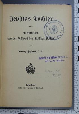 221.95 ZAPL;I-210 ; ;: Jephtas Tochter ([1920])