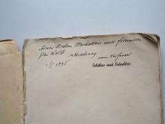 - (Meller, Béla;Kolb, Gizella), Von Hand: Widmung, Datum; 'Seiner lieben Mechutten und Freundin Gizi Kolb in Verehrung vom Verfasser 1 / I 1938'. 
