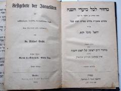  Festgebete der Israeliten : mit vollständigem, sorgfältig durchgesehenem Texte. Erster Theil. Rosch ha-Schanah. Erster Tag. (1864)