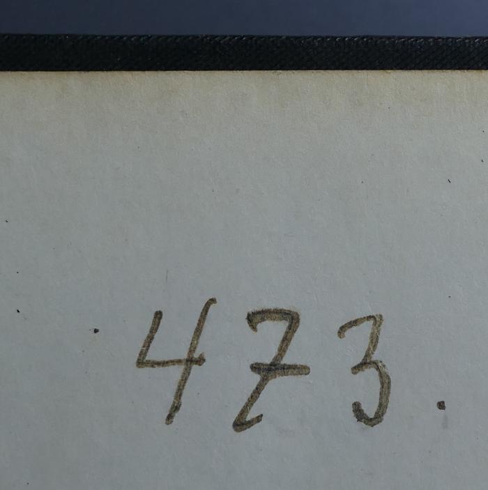 -, Von Hand: Nummer; '473.'
