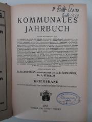 28/2022/3-1919 : Kommunales Jahrbuch : Kriegsband (1919)