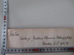 - (Elsas, Fritz Dr.), Von Hand: Name, Autor, Notiz; 'Fritz Elsas. Tabellen zu: Brentano, Allgemeine Volkwirtschaftslehre. München W.S. 1908/09.'. 