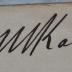 - (Kahn, Moses), Von Hand: Autogramm, Berufsangabe/Titel/Branche, Name; 'Dr. M. Kahn.'.  (Prototyp)