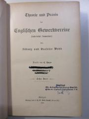 SA 1147-1 : Theorie und Praxis der Englischen Gewerkvereine (Industrial Democracy) (1898)