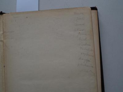 - (Lazarus, Ludwig), Von Hand: Notiz, Name; 'Hosea, Joel, Amoz, (...) Haggai, Zacharia, Maleachi'. 