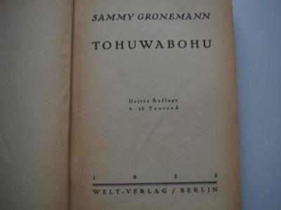  Tohuwabohu. (1922)