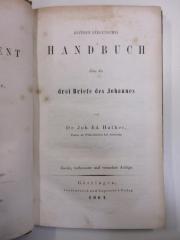 BC 4800 K92-14(2) : Kritisch exegetisches Handbuch über die drei Briefe des Johannes (1861)