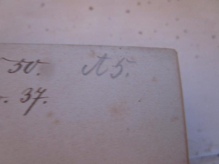 G45 / 129 (Ruhemann, Else), Von Hand: Exemplarnummer; 'A5.'. ;III 38202 d: Jugenderinnerungen und Bekenntnisse (1901)