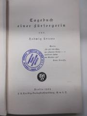 PM 0114/C 3 (augesondert) : Tagebuch einer Fürsorgerin (1925)