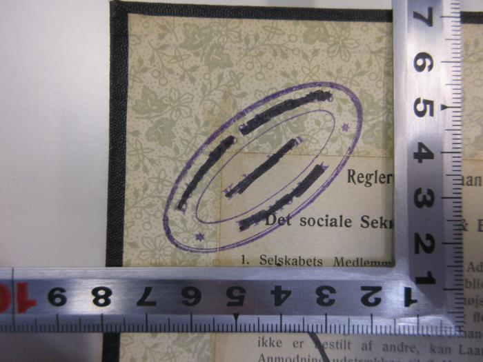 NP 3687 W113 : Wach' auf Evangelisches Volk! : Aufsätze über Kirche und Kirchenpolitik (1893);- (Det sociale Sekretariat Bibliothek København), Stempel: Name; 'Det sociale Sekretariat Bibliothek København '. 