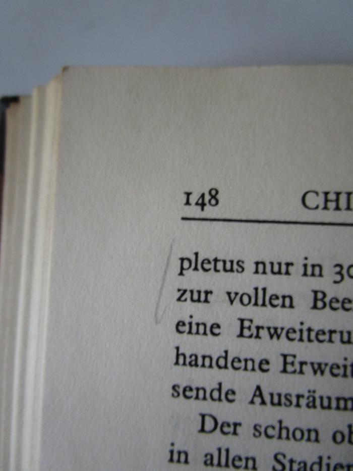 Kp 346: Chinin in der Allgemeinpraxis unter Berücksichtigung pharmakologischer Befunde (1930);- (unbekannt), Von Hand: Annotation. 