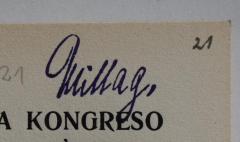 - (Mittag, Max), Stempel: Name, Autogramm; 'Mittag.'. 