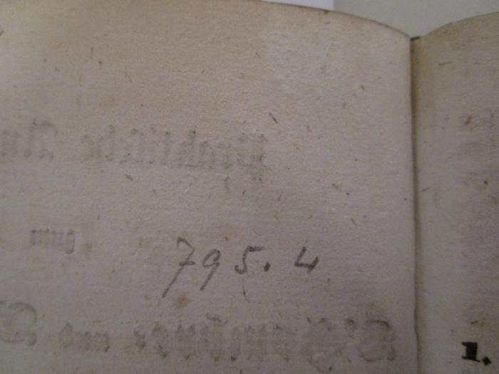  Die galvanische Vergoldung, Versilberung, Verkupferung u.s.w. / Der Galvanismus in seiner technischen Anwendung seit dem Jahre 1840 [und] Praktische Anweisung zum L'Hombre und Tarok-Spiel oder die Kunst ein jedes diese beiden Spiele binnen kurzer Zeit regelrecht und gut spielen zu lernen (1842 / 1841);- (unbekannt), Von Hand: Nummer; '795.4'. 