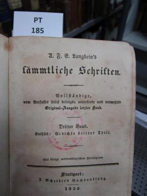  Gedichte : dritter Theil  (1835)