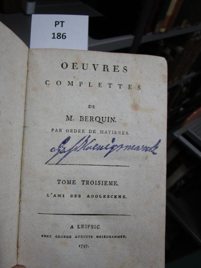  L'Ami Des Adolescens (1797)