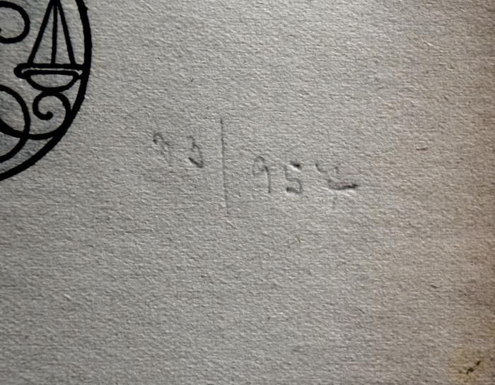-, Von Hand: Nummer; '23/957'