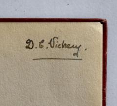 - (Vick[...], D. E.), Von Hand: Name; 'D. E. Vickey[?].'. 