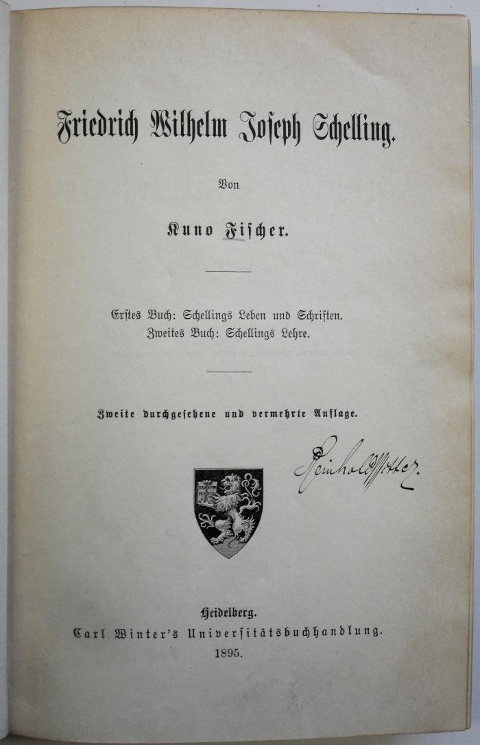 P 4462 : Friedrich Wilhelm Joseph Schelling. (1895)